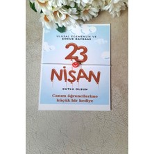 Emtory Home 40 Adet 23 Nisan Özel Kartlı Bileklik - Okul Hediyesi - 23 Nisan Çocuk Bayramı Hediye - Isim Yazılır