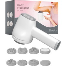 Realx Şarjlı 8 Başlıklı 5 Modlu Titreşimli Tüm Vucüt Masaj Aleti Body Massanger