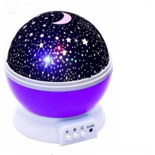 Hediye Biziz Star Master Star Lightning Renkli Yıldızlı Gökyüzü Projeksiyon Gece Lambası Mor