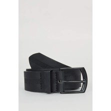 DeFacto Erkek Dikdörtgen Toka Suni Deri Jean Kemeri B4412AXNS