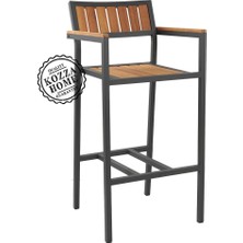 Kozza Home Kalos Bahçe Bar Sandalye - 75 cm