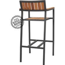 Kozza Home Kalos Bahçe Bar Sandalye - 75 cm