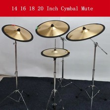 GongtuShop 16 Inç Tarzı Inç Zil Sessiz Daire Halka Davul Seti Hi-Hat Uygulama Susturucu (Yurt Dışından)