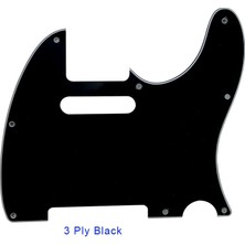 GongtuShop 3 Ply Black Style Pleroo Gitar Aksesuarları Amerikan Standardı Için Pickguards 8 Vida Deliği 62 Yıl Tele Telecaster Gitar Kazıma Plakası (Yurt Dışından)