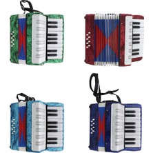 GongtuShop Yeşil Stil Irın 17 Key 8 Bas Piyano Akordeon Performans Enstrümanı (Yurt Dışından)
