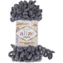 Alize 5 Adet Puffy 87 Koyu Gri 5 Adet Aliz