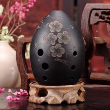 GongtuShop A-Erik Çiçeği Stili 8 Delik Ocarina Black Clay Xun Çocuklar Için Müzik Aleti Acemi Hediye # (Yurt Dışından)