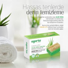 Agarta Doğal Kabak Lifli El Yapımı Aloe Vera Sabunu 2 Adet x 125 gr