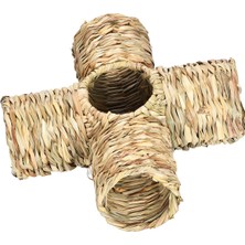 Nanlly Hamster Çim Tüneli Oyuncak Tavşan Küçük Hayvanlar Için Tünel Tüpü Küçük Tavşan Dört Bağlantı Noktası (Yurt Dışından)