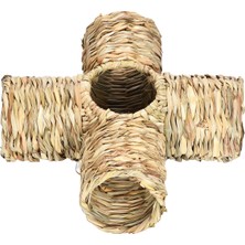 Nanlly Hamster Çim Tüneli Oyuncak Tavşan Küçük Hayvanlar Için Tünel Tüpü Küçük Tavşan Dört Bağlantı Noktası (Yurt Dışından)