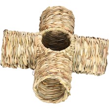 Nanlly Hamster Çim Tüneli Oyuncak Tavşan Küçük Hayvanlar Için Tünel Tüpü Küçük Tavşan Dört Bağlantı Noktası (Yurt Dışından)
