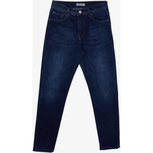 Breeze Erkek Çocuk Jean Pantolon Taşlanmış Cepli Düğmeli 9-14 Yaş, Mavi