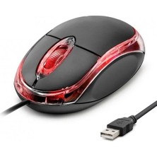 Velliw USB Giriş Optik Işıklı Mouse