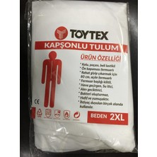 Toytex Kapşonlu Koruyucu Tulum Fermuarlı 80 gr