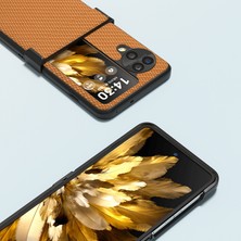 Xshop Oppo Find N3 Flip 5g Koruyucu Telefon Kasası Karbon Fiber Doku Kapağı (Yurt Dışından)