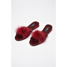 GC 180 Kadin Ev Terliği - Bordo