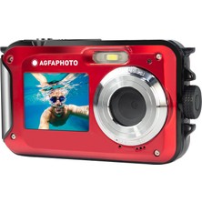 AgfaPhoto Realishot WP8000 Su Altı Fotoğraf Makinesi-Kırmızı