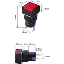 Momentum D16 Sinyal LED 24V Kare Beyaz MBT-17210