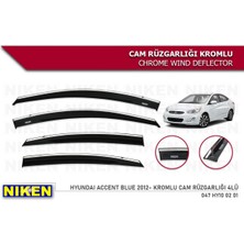 Hyundai Accent Blue 2012-2023 Kromlu Cam Rüzgarlığı