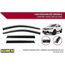 Nissan Qashqai 2014-2020 Kromlu Cam Rüzgarlığı