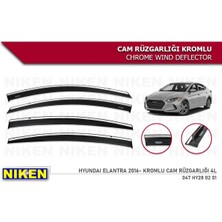 Hyundai Elantra 2016-2021 Kromlu Cam Rüzgarlığı