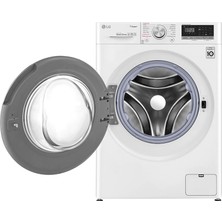 LG F4V5RGP0W 10.5 KG Yıkama 7 KG Kurutma 1400 Devir Buharlı Yıkama Kurutmalı Çamaşır Makinesi