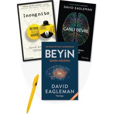 David Eagleman 3 Kitap Set - Canlı Devre + Beyin - Senin Hikayen + Incognito - Beynin Gizli Hayatı +Alfa Moda Kalem Beraber -  Yayınları