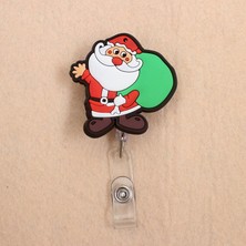 Bifeng Shop No.5 Tarzı Yeni Sevimli Noel Ağacı Noel Baba Geri Çekilebilir Çekme Rozeti Makara Kımlığı Ipi Isim Etiketi Kart Rozet Tutucu Çocuklar Için Makaralar (Yurt Dışından)