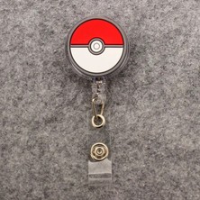 Bifeng Shop Koyu Gri Tarzı Pokemon Git Pikachu Poke Topu Hemşire ve Doktor Için Geri Çekilebilir Rozet Makarası Kart Sahibinin Ofis ve Hastane Malzemeleri Erkek ve Kız Adı ​​kartı (Yurt Dışından)