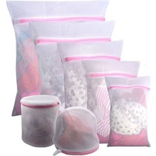 Snrp Shop Pembe Tarzı Fermuarlı File Çamaşır Torbası Polyester Çamaşır Yıkama Torbaları Kaba Net Çamaşır Sepeti Çamaşır Makineleri Için Çamaşır Torbaları Fileli Sutyen Torbası (Yurt Dışından)