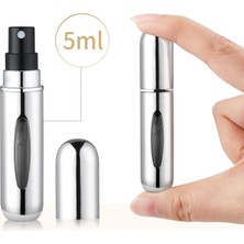 Gilli Store Cep Parfüm Şişesi Atomizer Seyahat Doldurulabilir Parfüm Şişesi Cep Kolonya Şişesi 5 ml