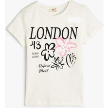 Koton London Tişört Kısa Kollu Bisiklet Yaka Pamuklu