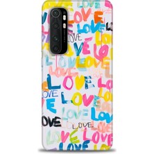 gmotp Xiaomi Mi Note 10 Lite Kılıf Hd Baskılı Kılıf - Renkli Love