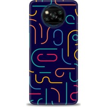 gmotp Xiaomi Poco X3 Pro Kılıf Hd Baskılı Kılıf - Renkli Çubuklar