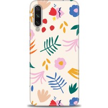 gmotp Xiaomi Mi A3 Kılıf Hd Baskılı Kılıf - Renkli Dallar