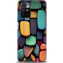 gmotp Xiaomi Redmi 10 Kılıf Hd Baskılı Kılıf - Renkli Taşlar