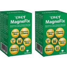 Over 2'li Magnefix Magnezyum, L-Treonat, Bisglisinat, Malat, Sitrat, Vit C, D3 ve B6 İçeren Gıda Takviyesi