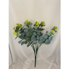 Zb Flowers Şoklanmış Yeşil Okaliptus Yaprak Bitkisi,yapay Çiçek 45 Cm,vazo Çiçeği