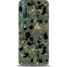gmotp Xiaomi Mi 10 Kılıf Hd Baskılı Kılıf - Kamuflaj Renkleri