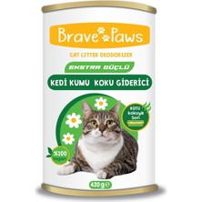 Brave Paws kedi kumu kokusu Organik Doğal Aktif Karbon Kedi Kumu Koku Giderici 420GR.