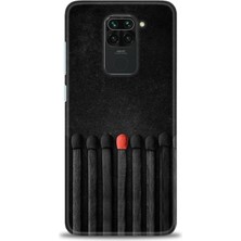 gmotp Xiaomi Redmi Note 9 Kılıf Hd Baskılı Kılıf - Kibrit Çöpleri