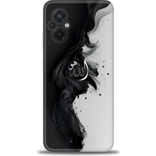gmotp Xiaomi Poco M5 Kılıf Hd Baskılı Kılıf - Siyah ve Beyaz