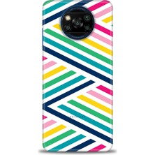 gmotp Xiaomi Poco X3 Nfc Kılıf Hd Baskılı Kılıf - Renkli Çubuklar