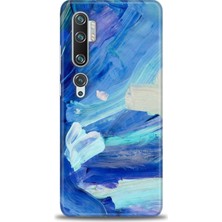 gmotp Xiaomi Mi Note 10 Pro Kılıf Hd Baskılı Kılıf - Mavi Beyaz