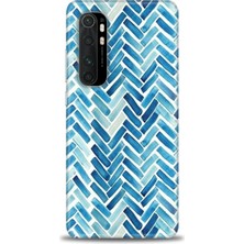 gmotp Xiaomi Mi Note 10 Lite Kılıf Hd Baskılı Kılıf - Mavi Çizgiler
