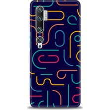 gmotp Xiaomi Mi Note 10 Pro Kılıf Hd Baskılı Kılıf - Renkli Çubuklar