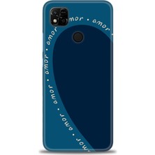 gmotp Xiaomi Redmi 10A Kılıf Hd Baskılı Kılıf - Amor Mavi