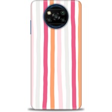 gmotp Xiaomi Poco X3 Pro Kılıf Hd Baskılı Kılıf - Pembe Çubuklar