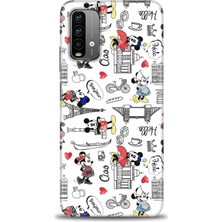 gmotp Xiaomi Redmi 9t Kılıf Hd Baskılı Kılıf - Mickey Şehirde