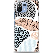 gmotp Xiaomi Mi 11 Lite Kılıf Hd Baskılı Kılıf - Benekli Renkler